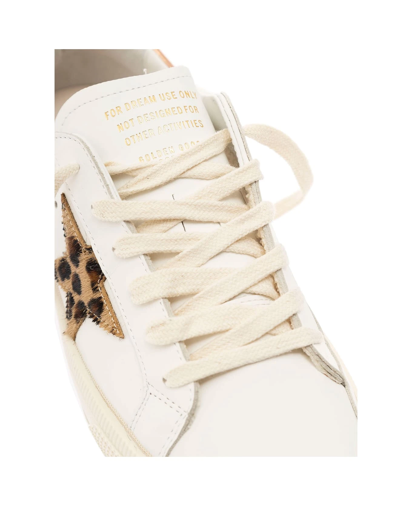 Golden Goose Kids Girl's Super Star Sneakers With Leopard Star 7 Golden Goose Kids Girl's Super Star Sneakers With Leopard Star - Image 5