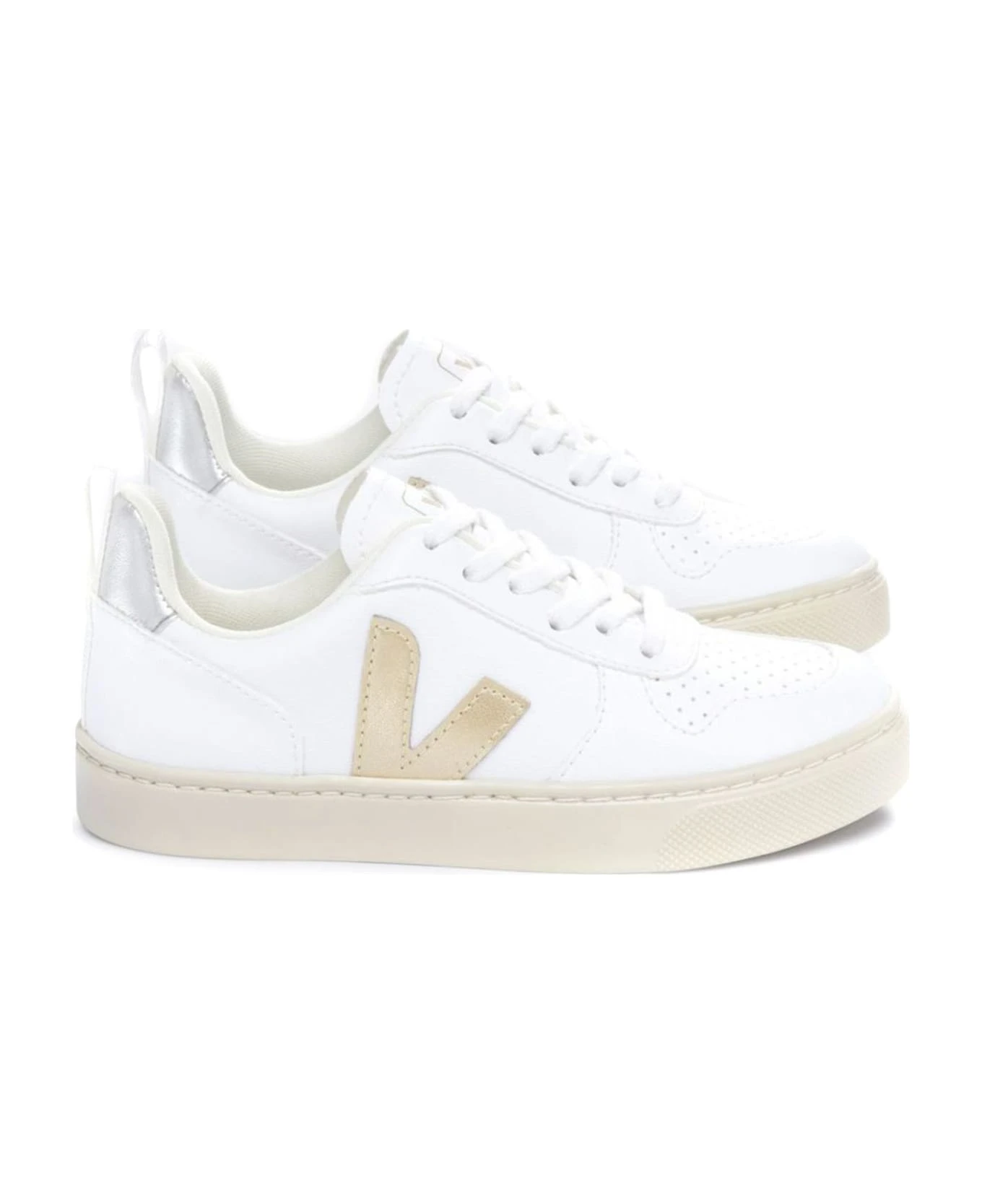 Veja White Organic Cotton Canvas Sneakers 3 Veja White Organic Cotton Canvas Sneakers