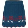 Gucci Green Skirt For Girl With Double G And Flowers -Golden Goose Shop 0881ce751967a14da05ebb04afd597dc