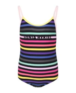 Multicolor Swimsuit For Girl Avec Logo
