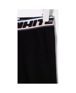 Off-White Kids Black Logo Band Leggings -Golden Goose Shop 0a65ebbd92c6e775353e58ac014b0518