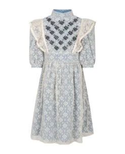 Gucci Light Blue Dress For Girl With G