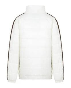 FENDI Ivory Reversible Padded Jacket For Kids -Golden Goose Shop 113169199d63005ab06b21fd26f563a9