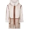 Chloé Beige Coat For Girl -Golden Goose Shop 18707b9df0e63f00eaf750a1b55baa1e