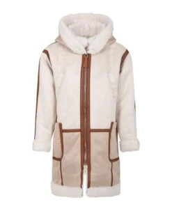 Chloé Beige Coat For Girl