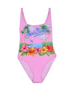 MC2 Saint Barth One Piece Swimsuit With Floreal Print