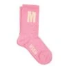 MSGM Pink Socks For Kids With Logo -Golden Goose Shop 224412db55277e8e1d24c55c68986a0e