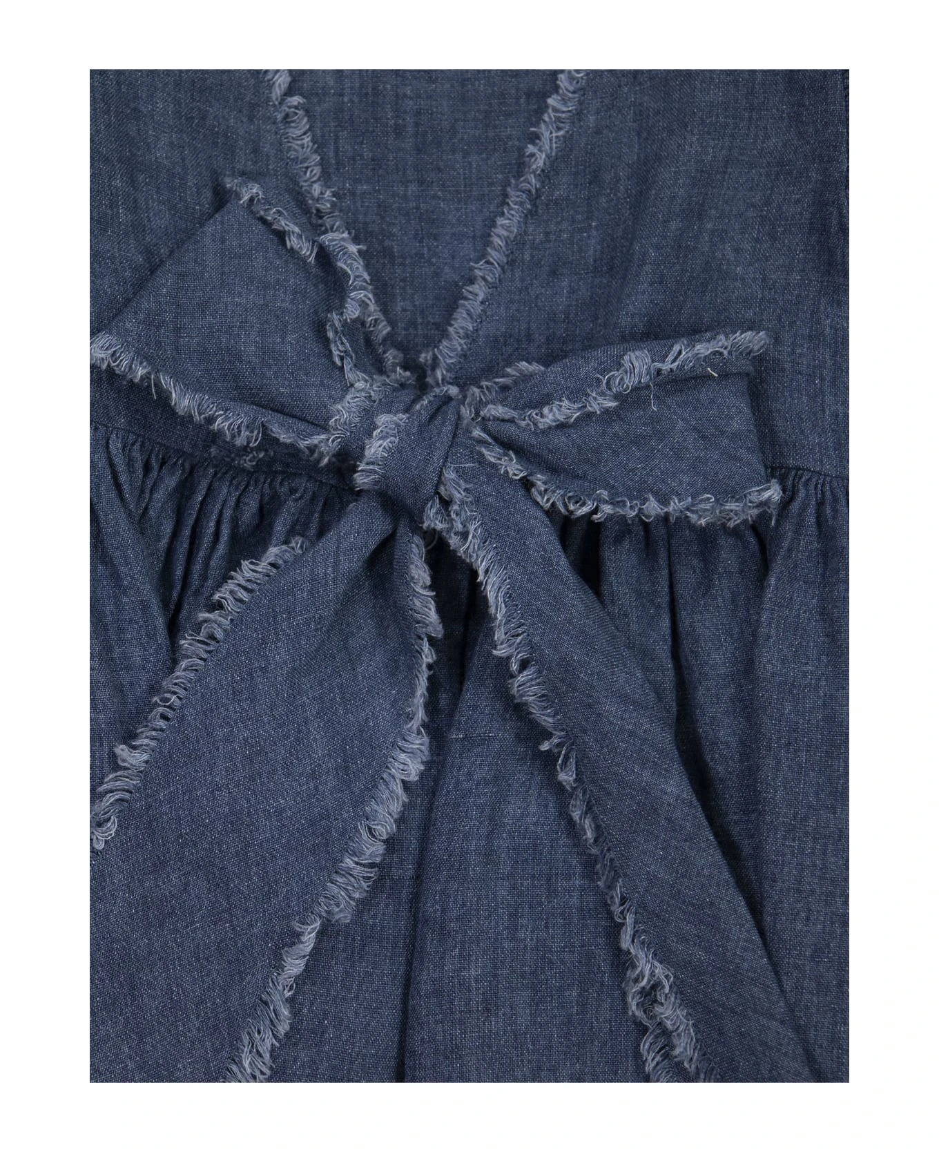 Il Gufo Linen Dress With Bow 5 Il Gufo Linen Dress With Bow - Image 3