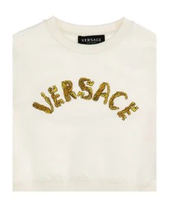 Versace La Vacanza Logo Embroidery Sweatshirt -Golden Goose Shop 27e5b619050a5c5af52846e23b08b54e