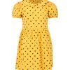 Mini Rodini Yellow Dress For Girl With Black Polka Dots -Golden Goose Shop 2835d9246aac3b5ad5a5c02221bca0f3