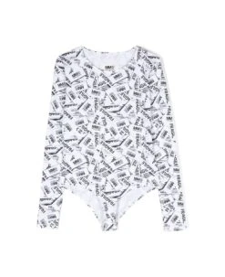 MM6 Maison Margiela Long Sleeve Body Stampa All Over