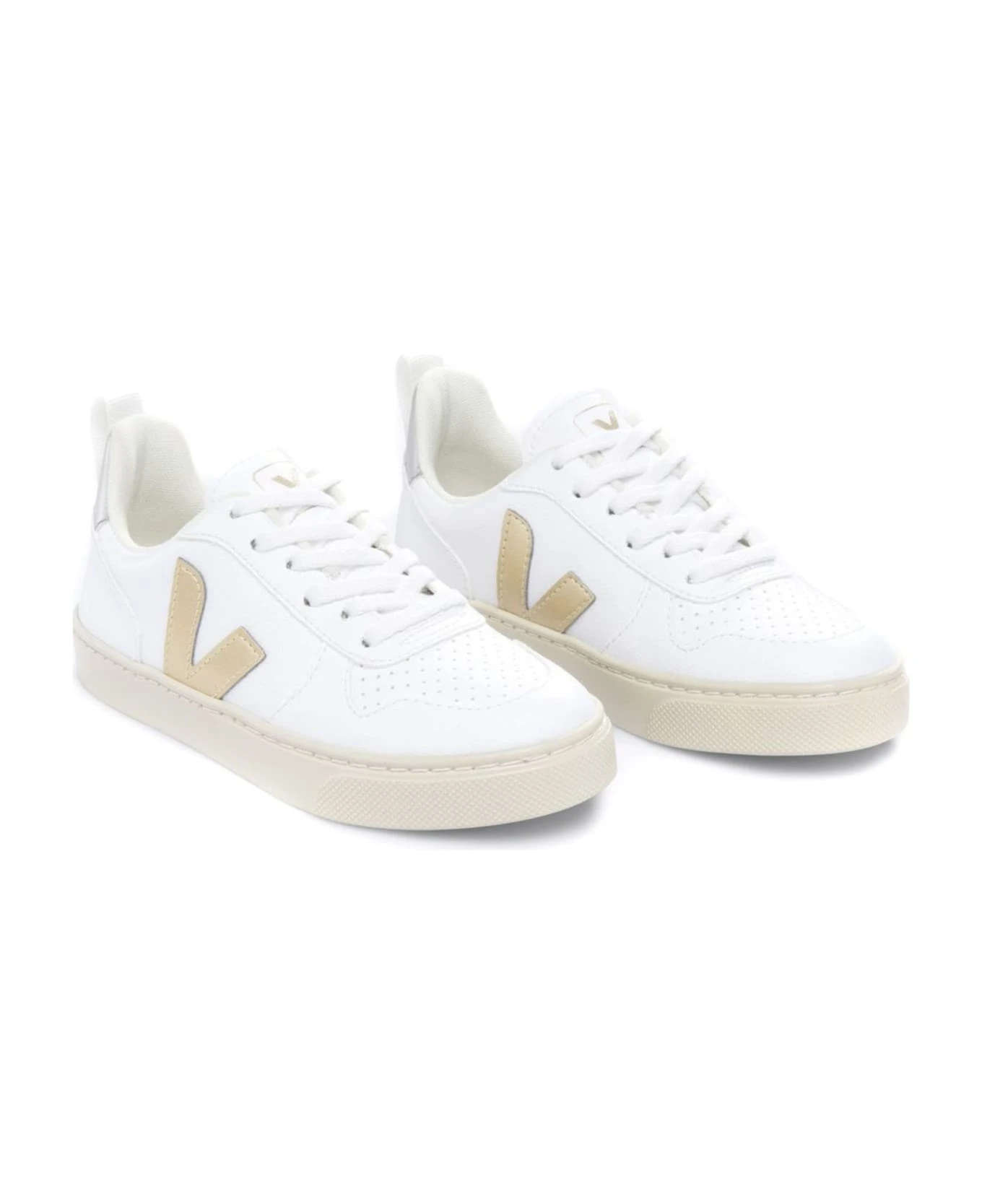 Veja White Organic Cotton Canvas Sneakers 4 Veja White Organic Cotton Canvas Sneakers - Image 2