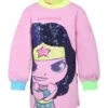 Billieblush Pink Dress For Girl With Wonder Woman Print -Golden Goose Shop 2f0e1cdf88d7112cdcd6c93c30e1fe9a
