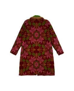 Gucci Jacquard Wool Coat With Floral Pattern -Golden Goose Shop 32692f896b3392c5bc68e9e242abdfd1