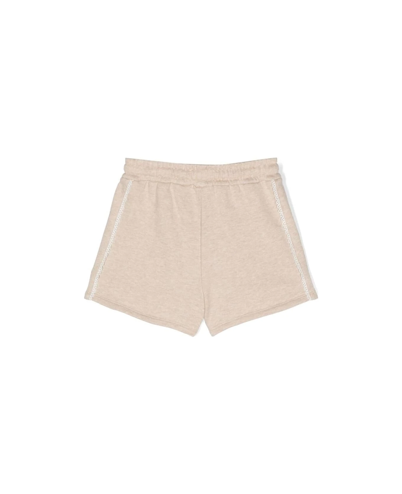 Chloé Shorts With Embroidered Logo In Cotton Girl 4 Chloé Shorts With Embroidered Logo In Cotton Girl - Image 2