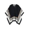 Chloé Blue Cape With Front Fastening With Striped Trim In Cotton And Wool Girl -Golden Goose Shop 3e3fc518c53dde45c8e967d1194eb380