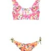 MSGM Multicolor Bikini For Girl With Floral Print -Golden Goose Shop 422b6e634877f13e2236bdea586af653