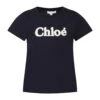 Chloé Blue T-shirt For Girl With Logo