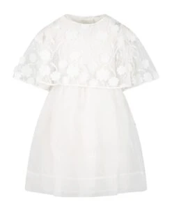 White Dress For Girl With Lace