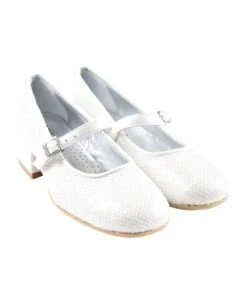 Monnalisa White Flats For Girl With Sequins -Golden Goose Shop 4c0e673cc2727a02ade4d7c05ebb9b36