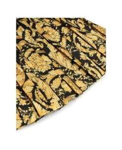 Versace Gonna Plissé Stampa Barocca In Techno Tessuto Bambina -Golden Goose Shop 4f3842e095f1984a3ed892fb19fbf427