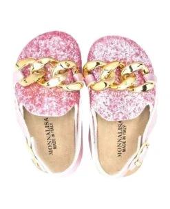 Monnalisa Pink Mules Girl -Golden Goose Shop 4f6a9afd35ab7dd9fd206d92497cab2a