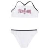 Chiara Ferragni White Two-piece Swimsuit And Logo Print In Stretch Polyester Girl -Golden Goose Shop 50a184617892a6209431a3288109a0b1