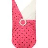 Mini Rodini Fuchsia Swimsuit For Girl With Black Polka Dots -Golden Goose Shop 517820486064b5999cef93fb0a0aec53