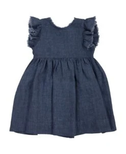 Il Gufo Linen Dress With Bow