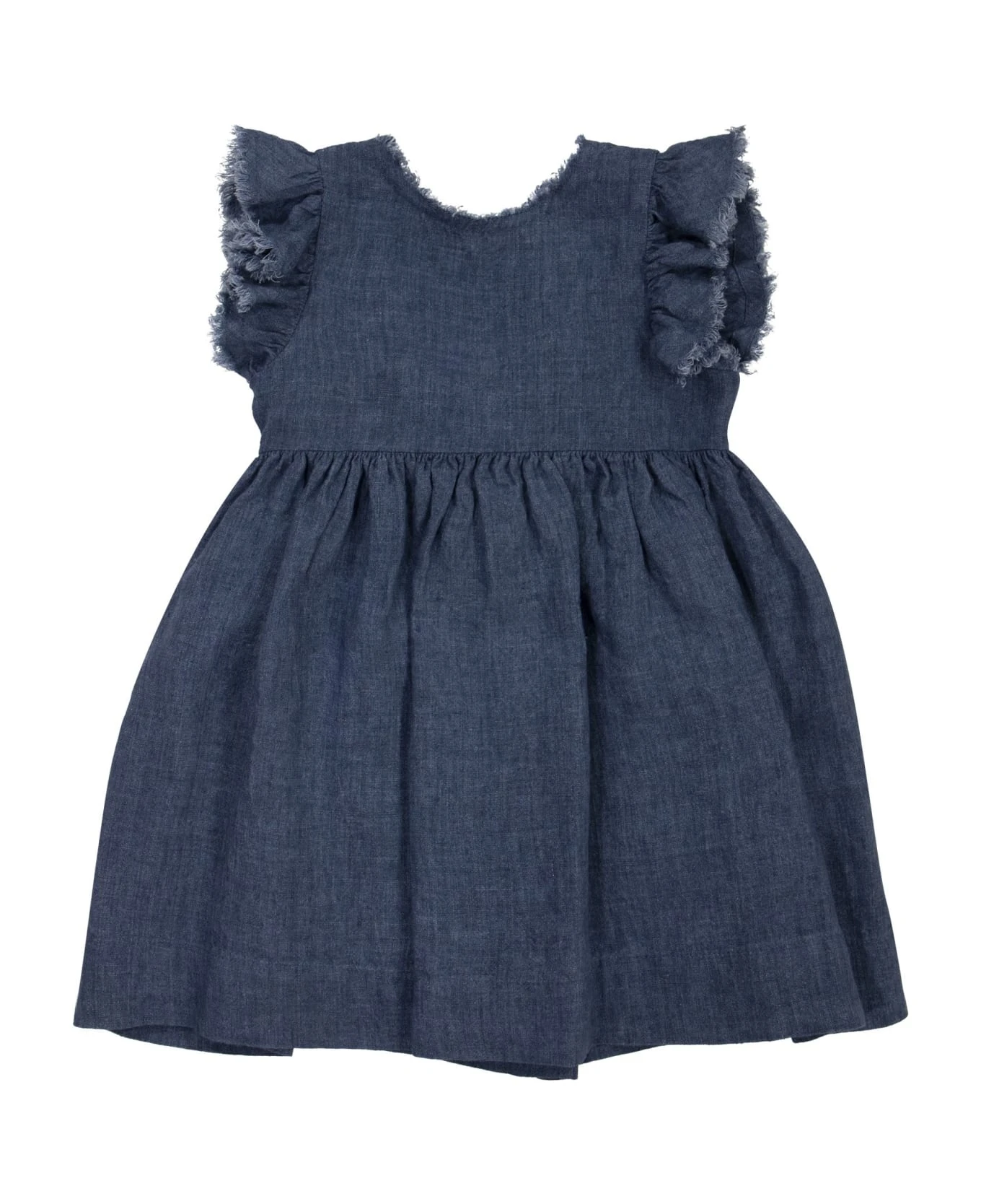 Il Gufo Linen Dress With Bow 3 Il Gufo Linen Dress With Bow