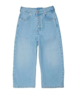 MM6 Maison Margiela Mm6p11u Trousers Maison Margiela Light Blue Treated Jeans