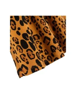 Printed Cotton Brown / Black Dress Mini Rodini Kids -Golden Goose Shop 54904c3776243ef6972451a7eee28fd1