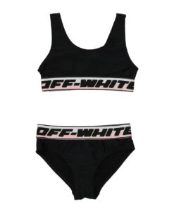 Off-White Logo Elastic Bikini Set