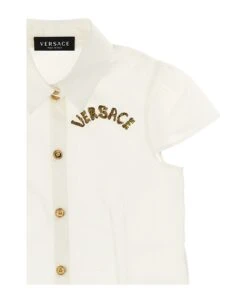 Versace La Vacanza Embroidered Logo Capsule Shirt -Golden Goose Shop 5cbcb816dbf853bbfb8566285862844e