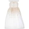 Marchesa White/gold Dress Girl Kids -Golden Goose Shop 5f06d474d89d3ce488fbc6ad85e00851