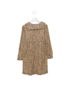 Emile Et Ida Kids Baby Girl's Leopard Dress With Bow -Golden Goose Shop 62c8a43d10bb1315f04c8d8db9c25059