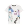 Fendi T-shirt Bianca In Jersey Di Cotone Bambina