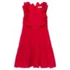 Monnalisa Red Sleeves Dress With Frills In Cotton Girl 2 Monnalisa Red Sleeves Dress With Frills In Cotton Girl -Golden Goose Shop 666a9145ebd267078ee4fa5022dab489