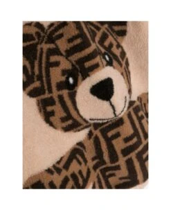 Fendi Felpa Teddy Bear Beige In Ecoshearling Bambina -Golden Goose Shop 6b3d1a307c6727e709e50d4c50f697c4