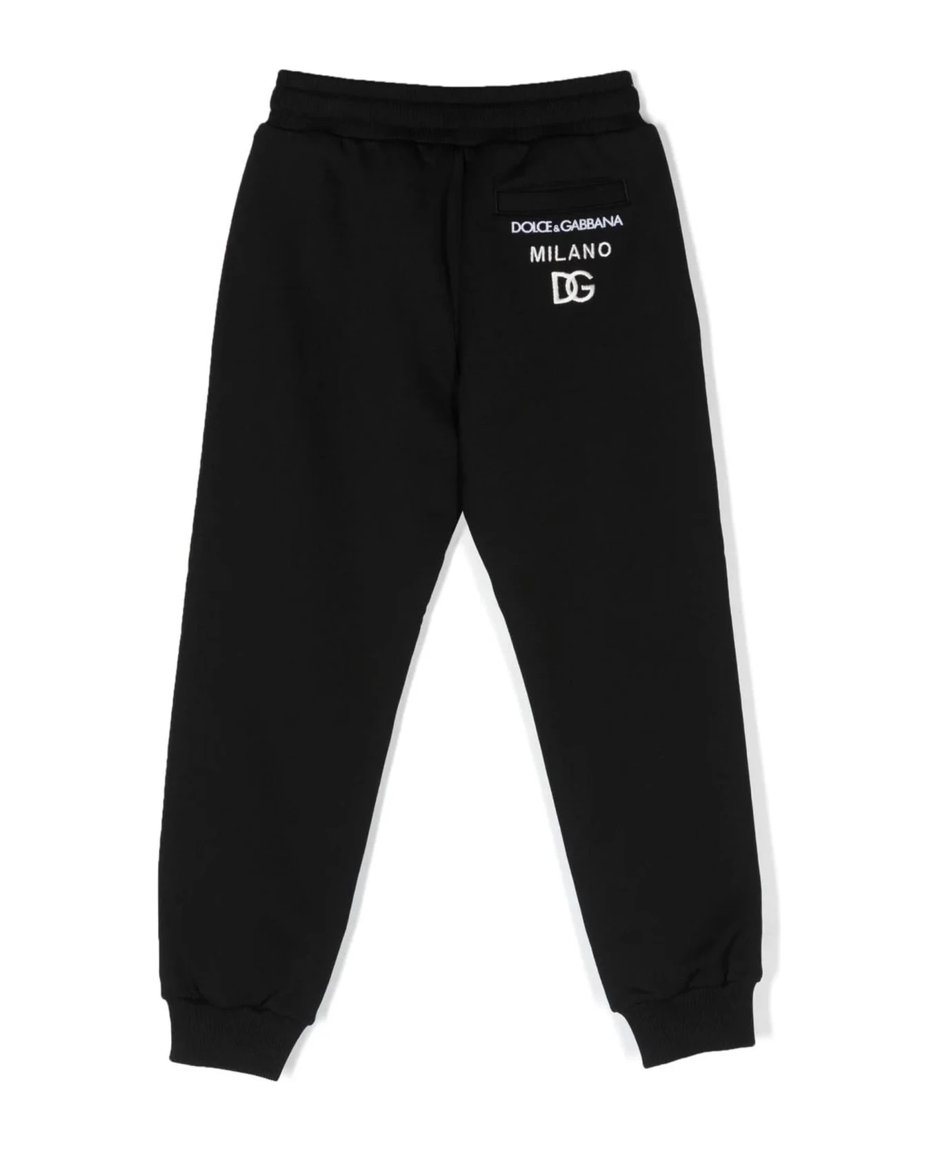 Dolce & Gabbana Black Cotton Trousers 4 Dolce & Gabbana Black Cotton Trousers - Image 2