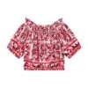 Dolce & Gabbana White/fuchsia Blouse Girl Dolce&gabbana Kids