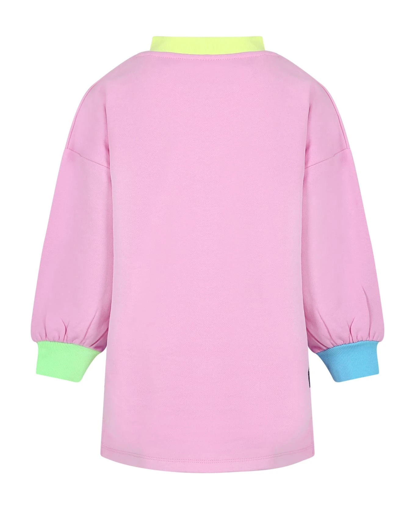 Billieblush Pink Dress For Girl With Wonder Woman Print 4 Billieblush Pink Dress For Girl With Wonder Woman Print - Image 2