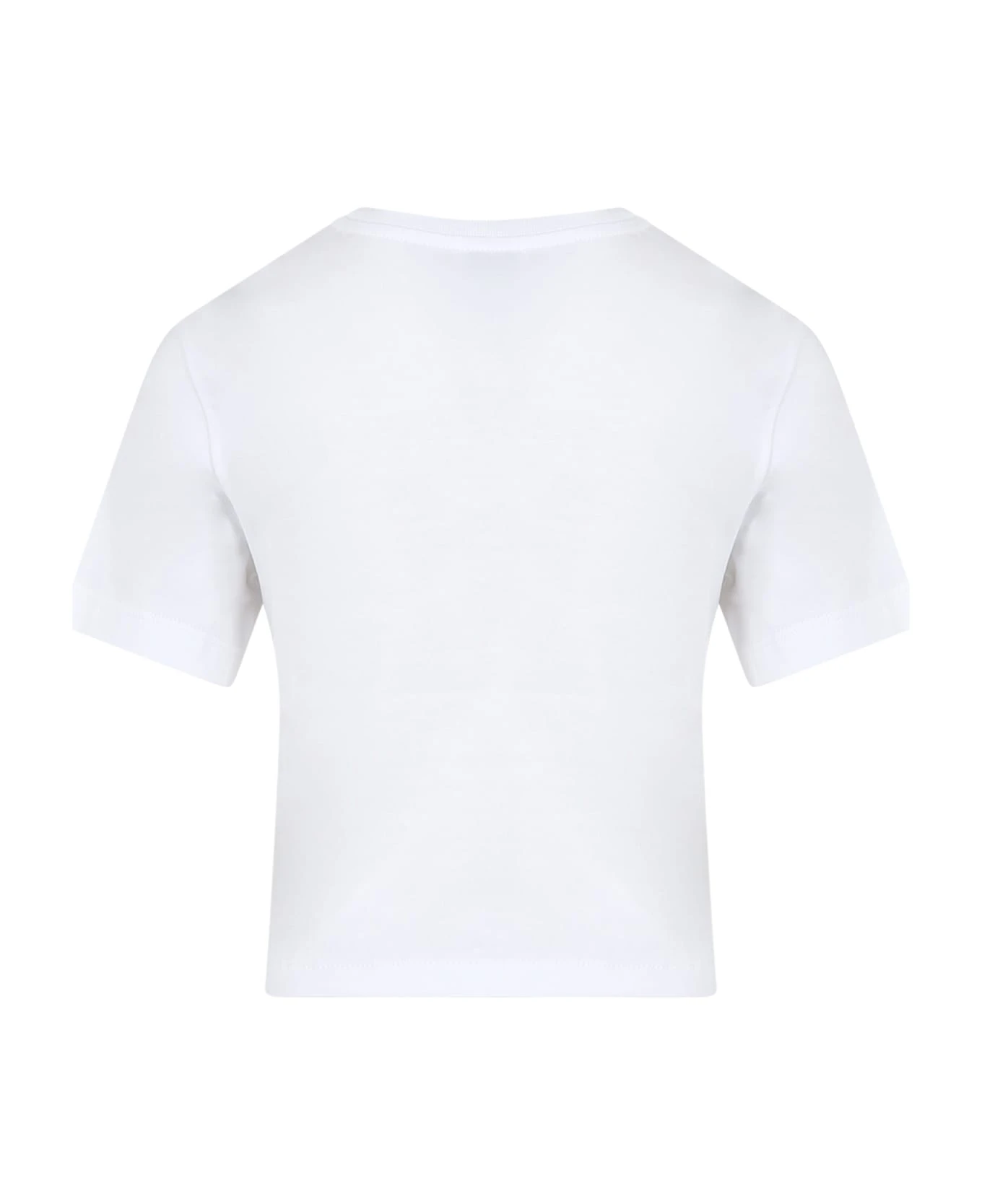 Dolce & Gabbana White T-shirt For Girl With Logo 4 Dolce & Gabbana White T-shirt For Girl With Logo - Image 2