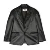 Maison Margiela Black Faux Leather Blazer -Golden Goose Shop 8281760d01ba5f86f7d9f0699f629a9c