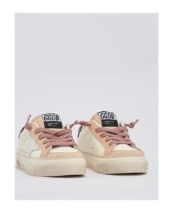 Golden Goose May Leather Sneaker -Golden Goose Shop 85ba49ef8e9a81304b850fed22ff1174
