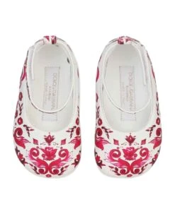 Dolce & Gabbana White/fuchsia Ballet Flats Girl Dolce&gabbana Kids -Golden Goose Shop 8ccba61f38faa3ed7d830799d433c1b7