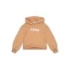 Chloé Chloe Felpa Beige In Cotone Con Cappuccio Bambina -Golden Goose Shop 8fd1c74fb2f2019b07b1d1932b11bfe7