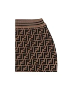 FENDI Knit Ff Monogram Skirt -Golden Goose Shop 916647a0f86dc0fca531c03975d788af