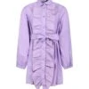MSGM Lilac Dress For Girl With Logo -Golden Goose Shop 91c38dfaf6ebf712a9d7790870caa799