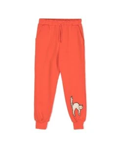 Mini Rodini Angry Cat Application Sweatpants